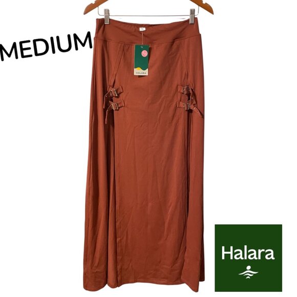 HALARA High Waisted Decorative Buckle 2-in-1 Maxi Casual Skirt - Picture 3 of 6